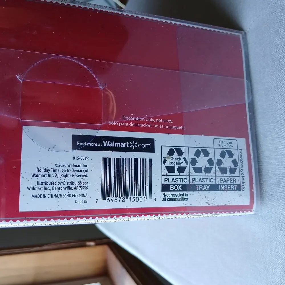 Holiday Time 40 Shatterproof Ball Ornaments red glitter orbs with hooks